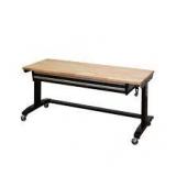 Husky  62 in. Adjustable Height Workbench Table with 2-Drawers in Black in good condition