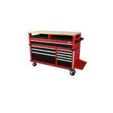 Milwaukee High Capacity 52 in. 11-Drawer Tool Chest Mobile Workbench with Clamp-Ready Wood Top not used see pictures