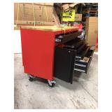 Milwaukee High Capacity 52 in. 11-Drawer Tool Chest Mobile Workbench with Clamp-Ready Wood Top not used see pictures