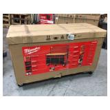 Milwaukee High Capacity 52 in. 11-Drawer Tool Chest Mobile Workbench with Clamp-Ready Wood Top not used see pictures