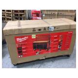 Milwaukee High Capacity 52 in. 11-Drawer Tool Chest Mobile Workbench with Clamp-Ready Wood Top not used see pictures