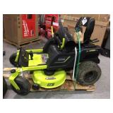 Ryobi 42 in. 100 Ah Battery Electric Riding Zero Turn Mower customer Return See pictures