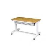 Husky 52 in. Adjustable Height Work Table with 2-Drawers in White not used see pictures
