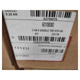 (20) HCP 8" on 8" Galv. Saddle Tees...