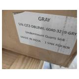 Model SIN-QTZ-DBLBWL-6040-3219 GRY ...
