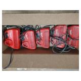 (5) Milwaukee 12 Volt Chargers...