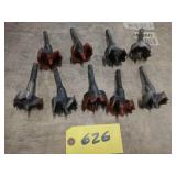 (9) Milwaukee 2 3/16" Selfeed Bits...