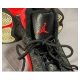 Air Jordan Black and Red High Tops Sz 8