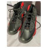 Air Jordan Black and Red High Tops Sz 8