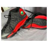 Air Jordan Black and Red High Tops Sz 8