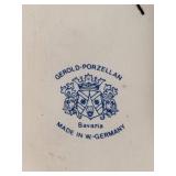 Gerold Porzellan Bavaria W. Germany Painted Porcelain Tile of Young Girl