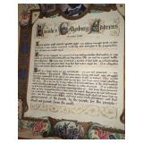 Vintage Print of Lincoln’s Gettysburg Address 21" x 16"