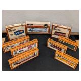 9 New Tyco HO Scale Train Cars