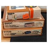9 New Tyco HO Scale Train Cars