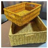 Two Large Storage/Organization Baskets