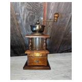 Rare Wood & Metal Mr Dudley Coffee Mill Grinder