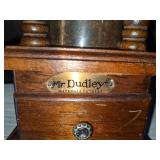 Rare Wood & Metal Mr Dudley Coffee Mill Grinder