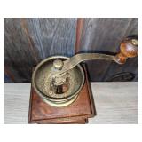 Rare Wood & Metal Mr Dudley Coffee Mill Grinder
