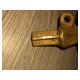 Antique Solid Brass Eagle Flag Top Finial