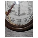 Cooper Oven Thermometer w/Cookbook Face