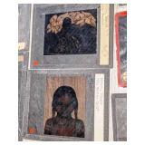 Collection of Magic Lantern Glass Slides, Famous Artists