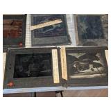 Collection of Magic Lantern Glass Slides, Famous Artists