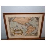 Americae Sive Novi Orbis Framed Print