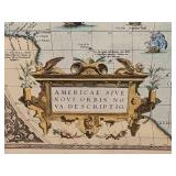 Americae Sive Novi Orbis Framed Print