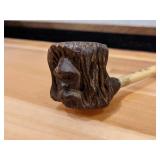 Hand Carved Pipe w/Face