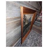 Framed Oil on Board Painting of Venice Canals