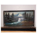 Original Oil on Hardboard Landscape Painting