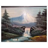 Original Oil on Hardboard Landscape Painting