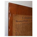 Board Mounted Copy of the Declaration of Independence