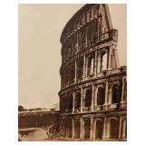 Antique Framed Photograph of Ancient  Roman Amphitheater Colosseum