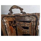 Mixed Metal Egyptian Tray w/Sphinx