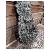 Fabulous Face in the Leaves Concrete Fountain