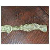 Ornate Solid Brass Art Nouveau Scroll Letter Opener
