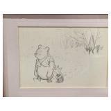 Original Sketch of Winnie the Pooh, Framed
