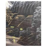 Pair of Japanese Silk Embroidery Framed Textile Art Pieces