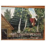 Wall Decor Including 2 Original Oil Paintings