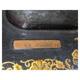 Antique White Rotary Treadle Sewing Machine w/Base