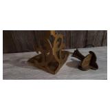 2 Vintage Corner Wall Shelves