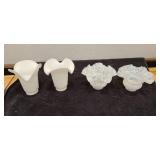 4 Art Deco Glass Lamp Shades