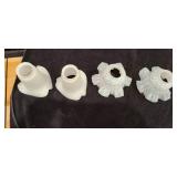 4 Art Deco Glass Lamp Shades