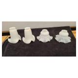 4 Art Deco Glass Lamp Shades