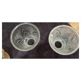 4 Art Nouveau Glass Lamp Shades