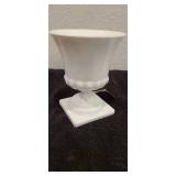 Milk Glass Pedestal Flower Pots