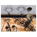 Group of Metal Wall Candle Holders