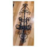 Group of Metal Wall Candle Holders
