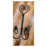 Group of Metal Wall Candle Holders